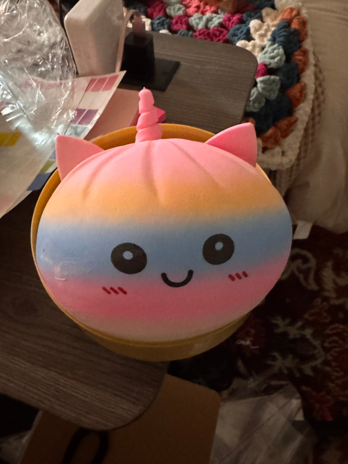 Large Squishy Rainbow Unicorn  Dumpling
